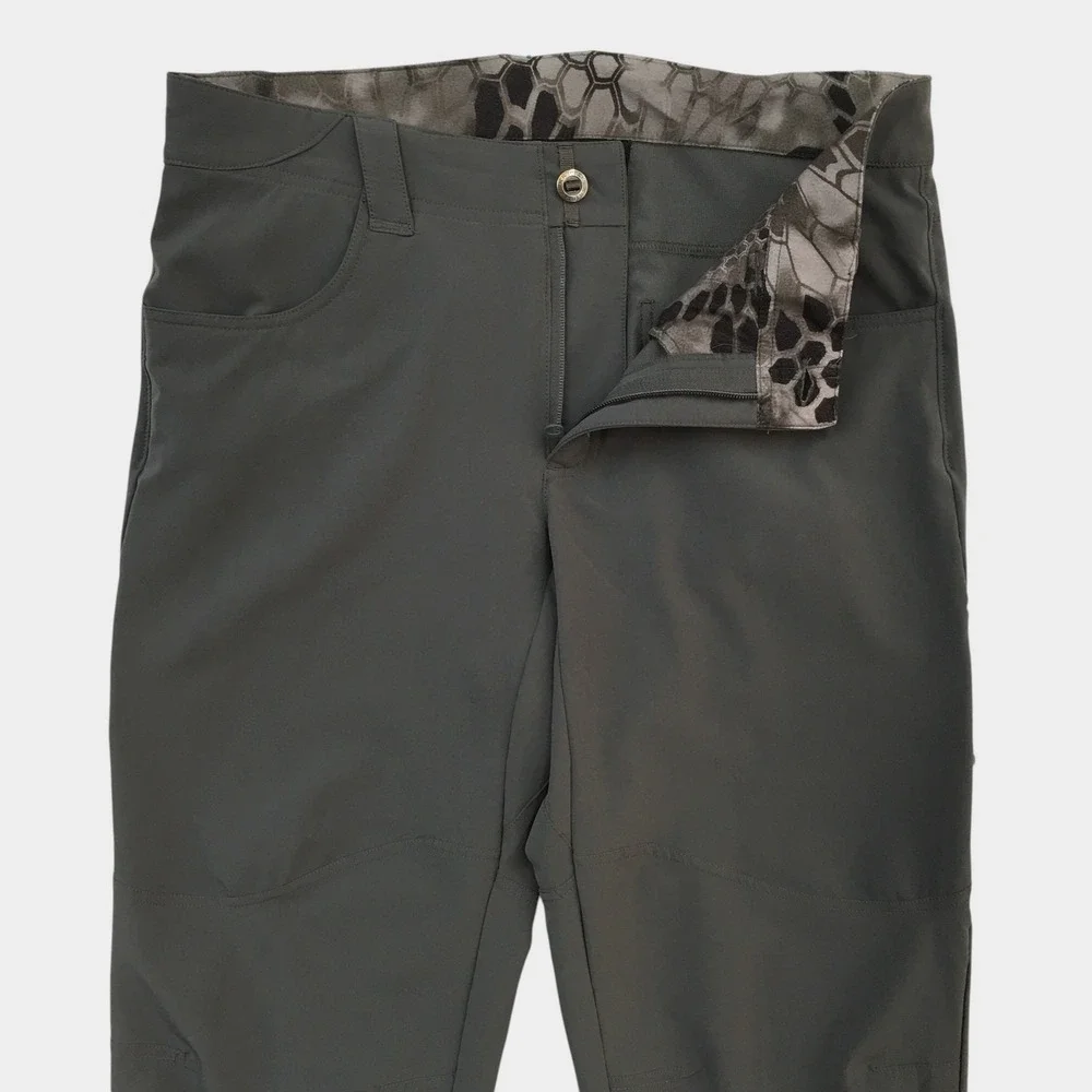 Kryptek Valhalla Mens Tactical Hunting Pants Gray Stretch Cargo 34 Reg
